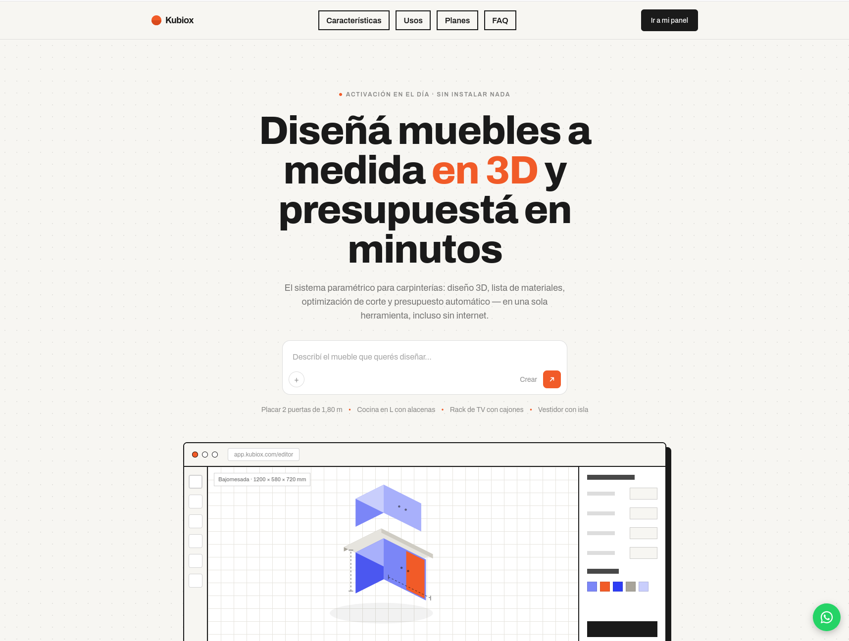 Kubiox — El desafío